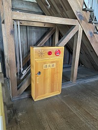 世界遺産の姫路城の屋内消火栓